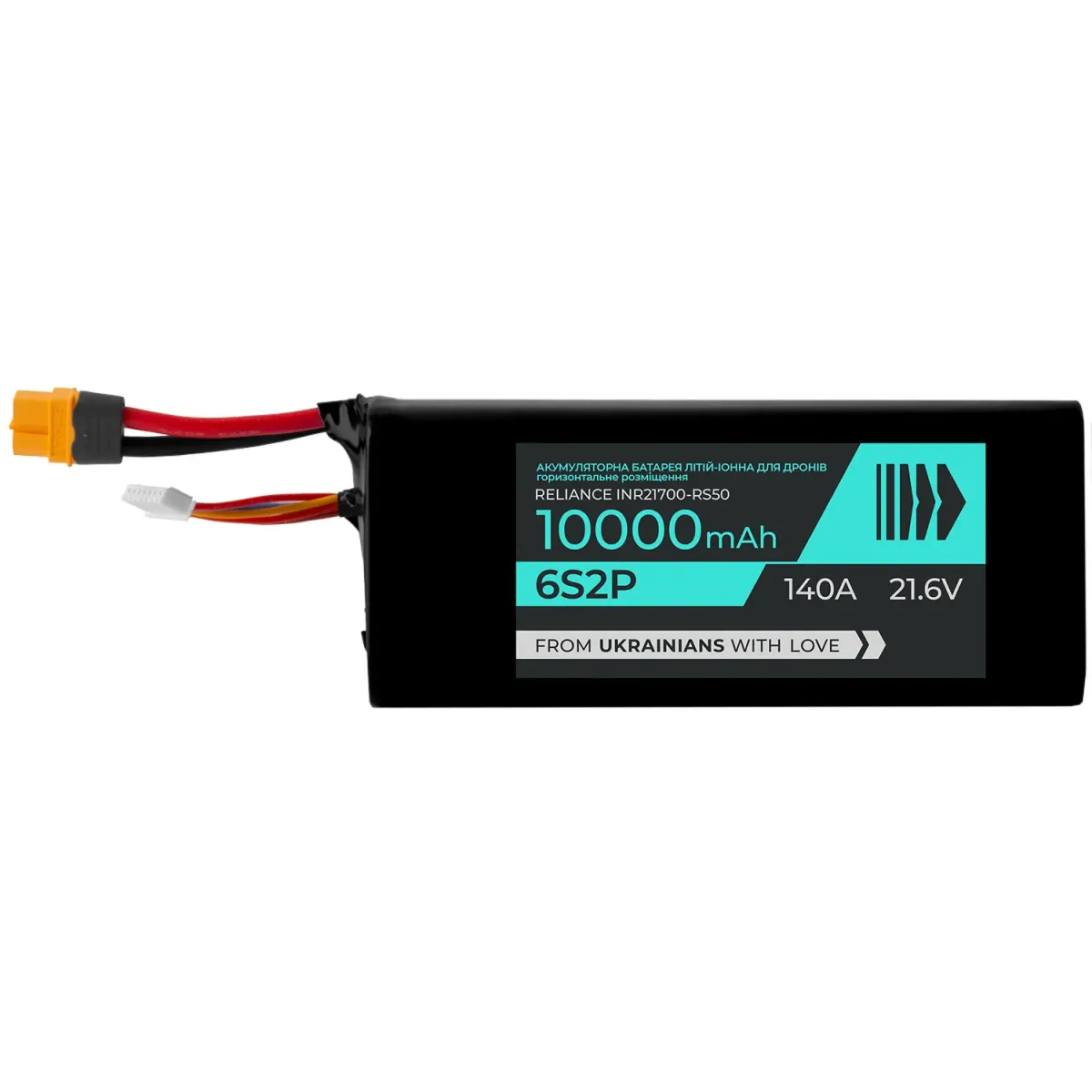 Battery for FPV drones BTRY 6s2p Reliance (INR21700-RS50) (horizontal)