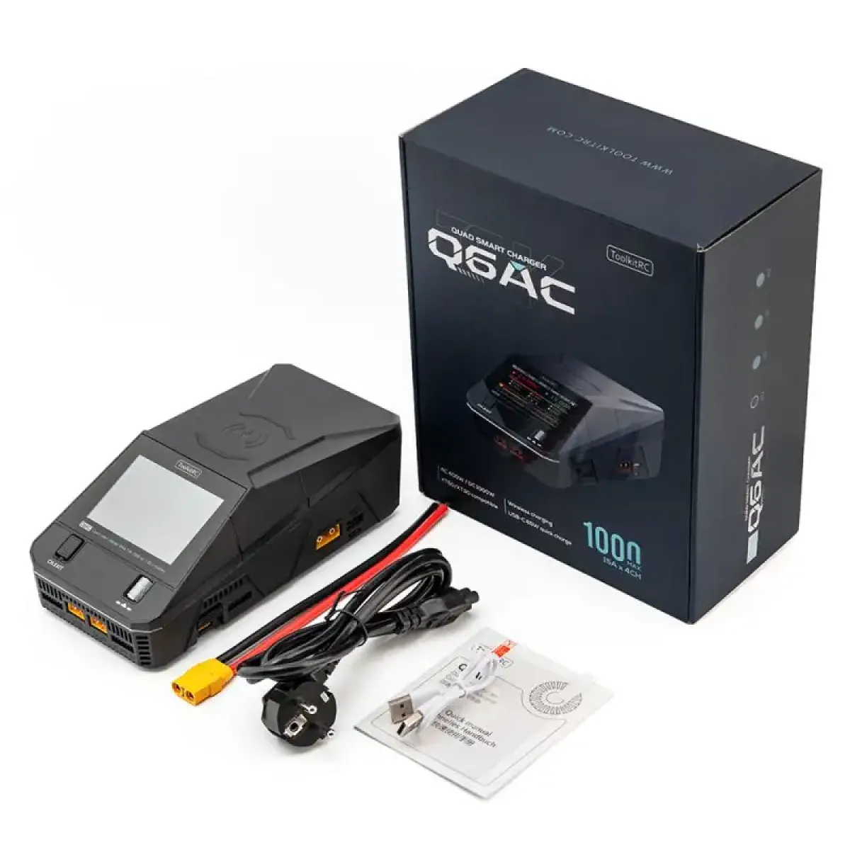Зарядний пристрій ToolkitRC Q6AC (з блоком живлення)