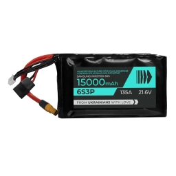 АКБ для FPV</br>BTRY 6s3p Samsung</br>(INR21700-50S) з підігрівом